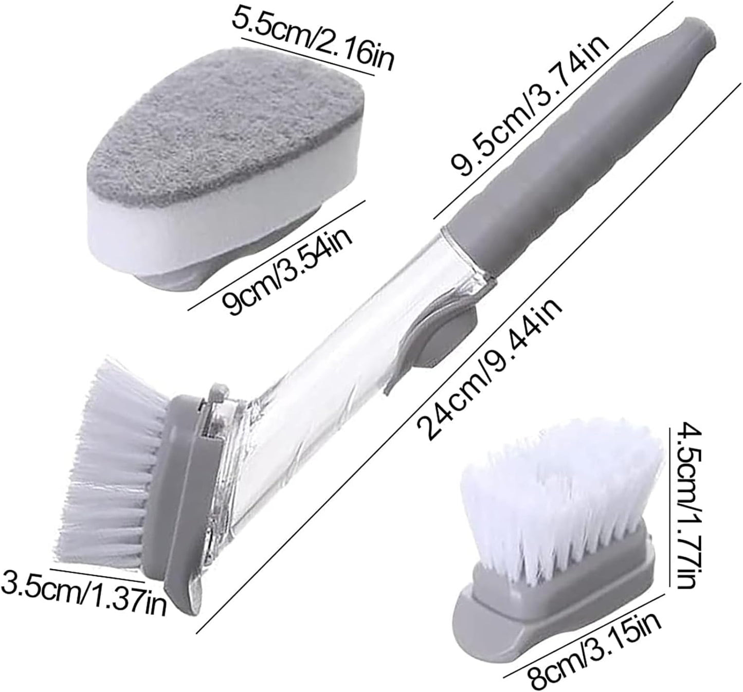 WashPro™ CEPILLO DISPENSADOR TODO EN UNO