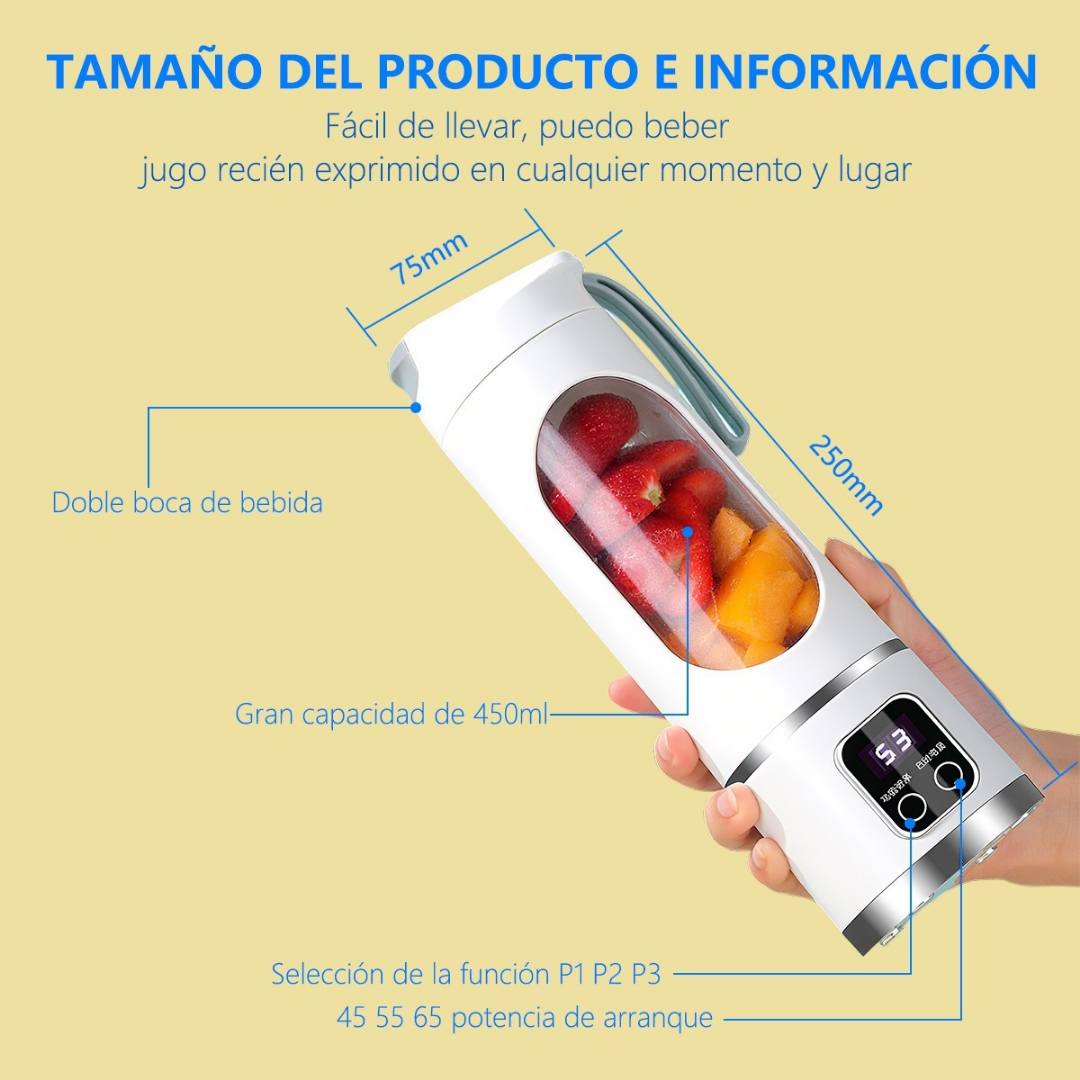 GoJuicer™  Licuadora recargable y portatil